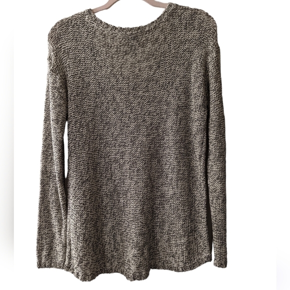 𝅺quinn Scoop Neck Grey Pullover Zipper Accent Sweater size large - Picture 2 of 6